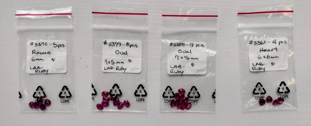 21.61ct LOOSE LAB-GROWN RUBIES